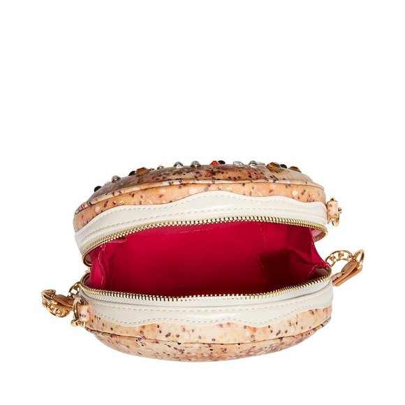 Betsey Johnson Kitsch I'm Everything Bagel Crossbody Bag BJ32970N NEW SEALED - Picture 5 of 15
